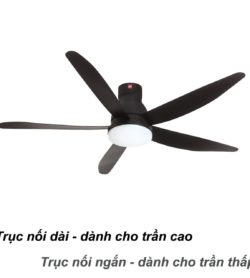 Quạt trần KDK U60FW Có đèn LED 7