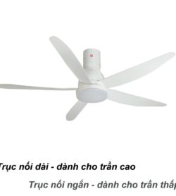 Quạt trần KDK U60FW Có đèn LED 9