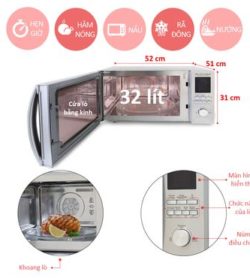 Lò vi sóng điện tử có nướng Sharp R-C932VN 32 lít 29