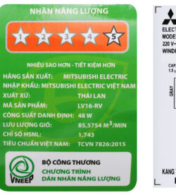 Quạt đứng Mitsubishi LV16-RV(RA)( xám trắng,xanh,đỏ,xám đậm) – Có Remote 15